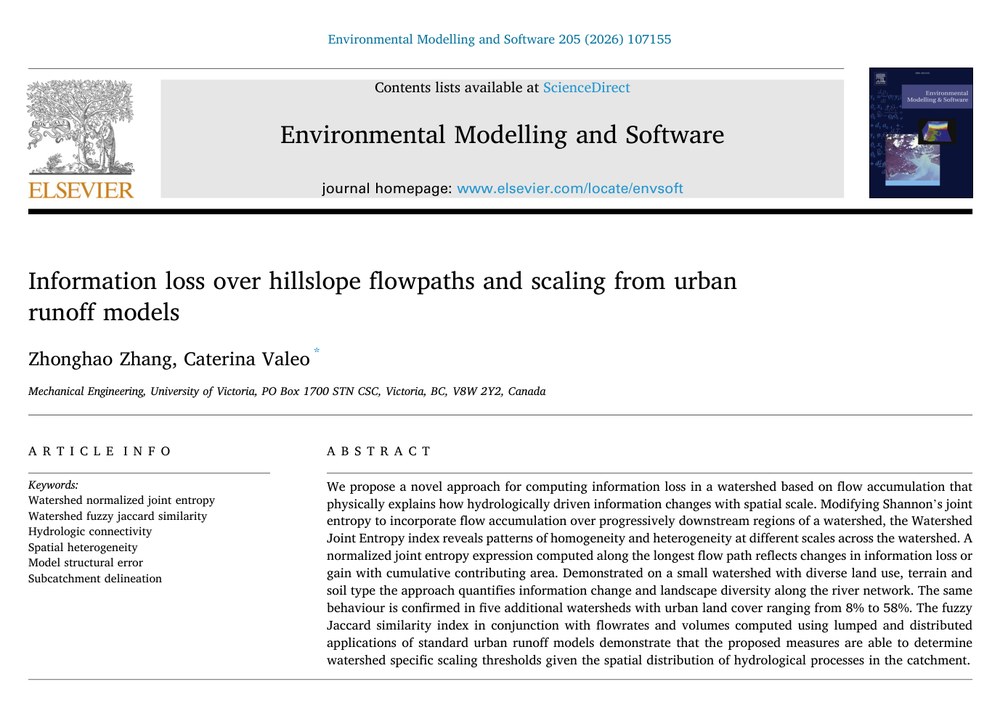 Environmental Modelling & Software paper